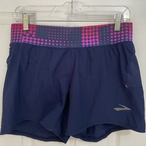 Brooks Women's 5” Chaser Shorts with Pink and Purple Waistband